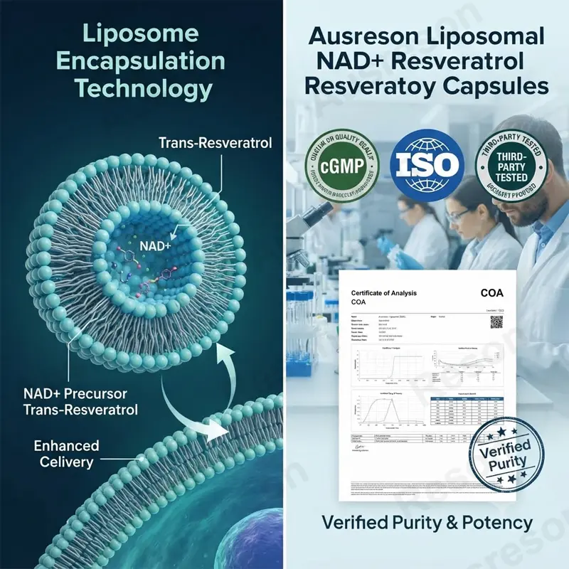 liposomal nad+ resveratrol capsules Bioavailability Manufacturer
