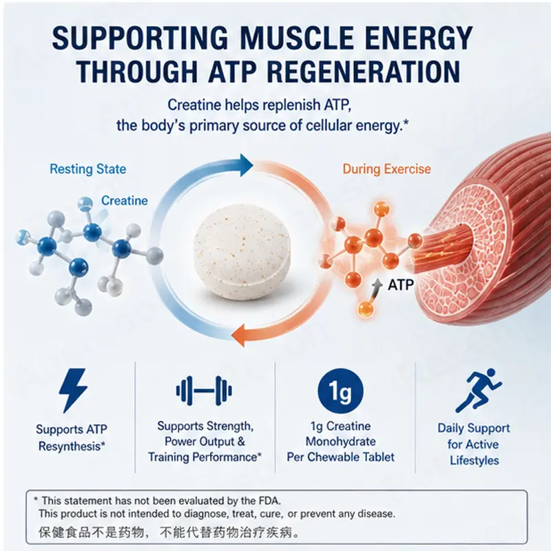 Creatine Chewable Tablets OEM Manufacturer