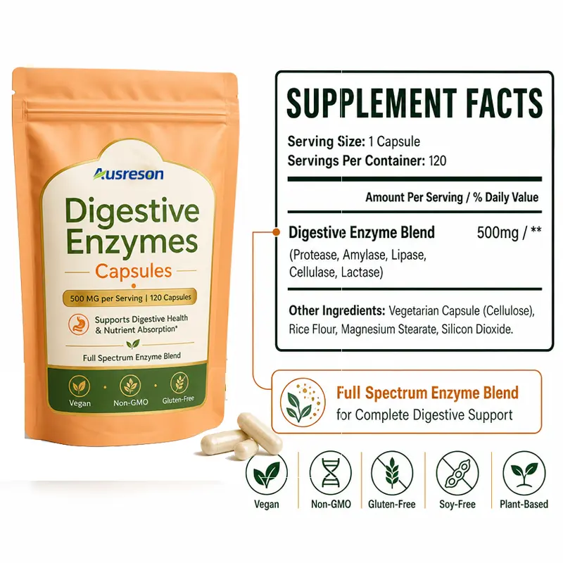 Digestive Enzyme capsules for bloating health supplement Manufacturer