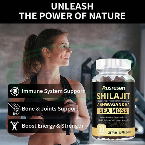 organic shilajit gummies with Sea Moss oem supplement