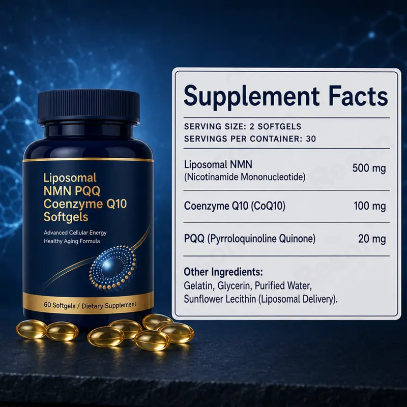 Liposomal NMN PQQ Coenzyme Q10 softgel wholesale price