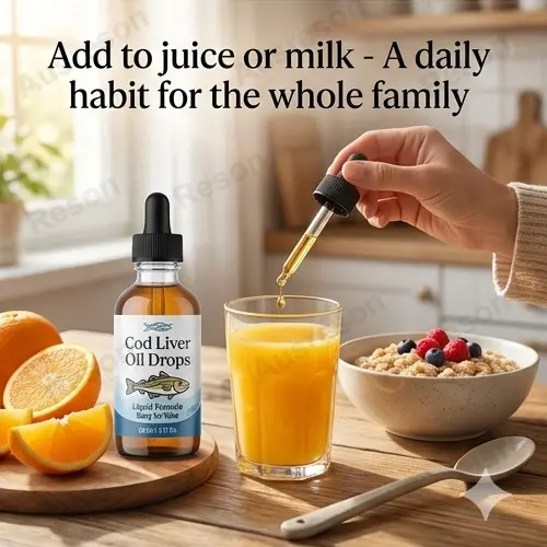Cod Liver Oil drops liquid for brain health OEM manufacturer