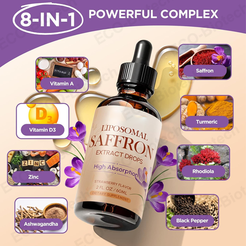 Liposomal Saffron Drops Mood & Nootropic Supplement Manufacturing