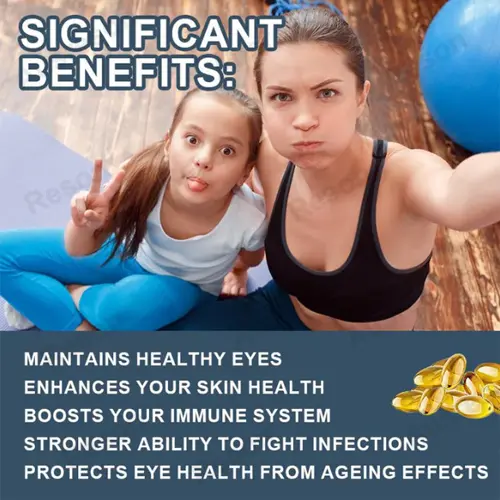 High absorption Vitamin A softgels for skin