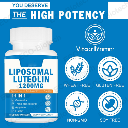 Liposomal Luteolin Capsules Antioxidant Boost Supplement
