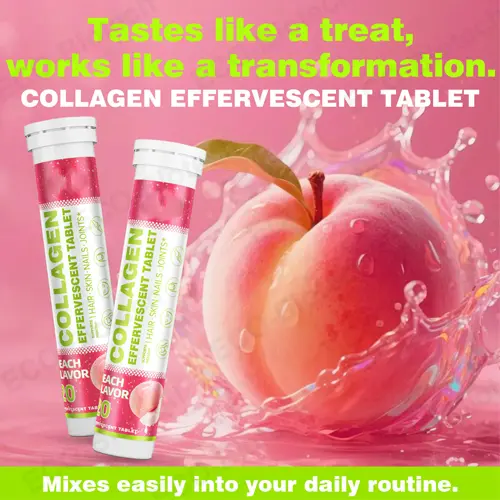 Collagen Effervescent Tablets Hydrolyzed Collagen with Vitamin C