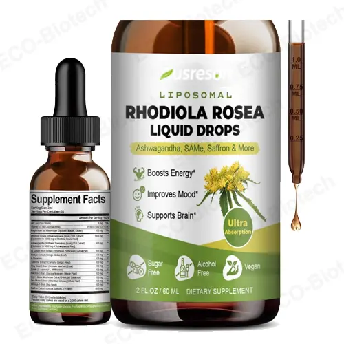 Liposomal Rhodiola Rosea drops OEM | Stress & Energy Support