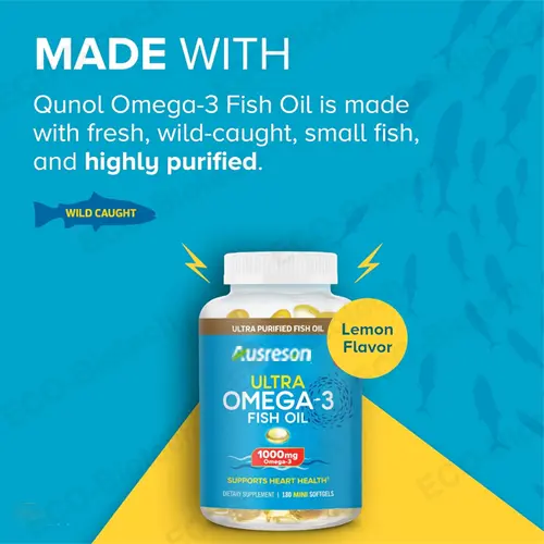 Fish Oil Omega 3 softgels Heart Health Support