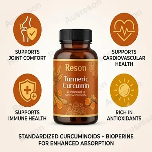 Premium Turmeric Capsules - Natural Curcumin Dietary Supplement