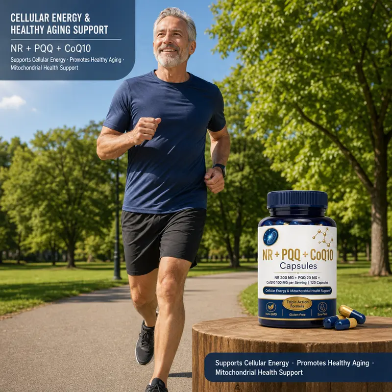 NR + PQQ + Coenzyme Q10 capsules cellular energy supplement supply