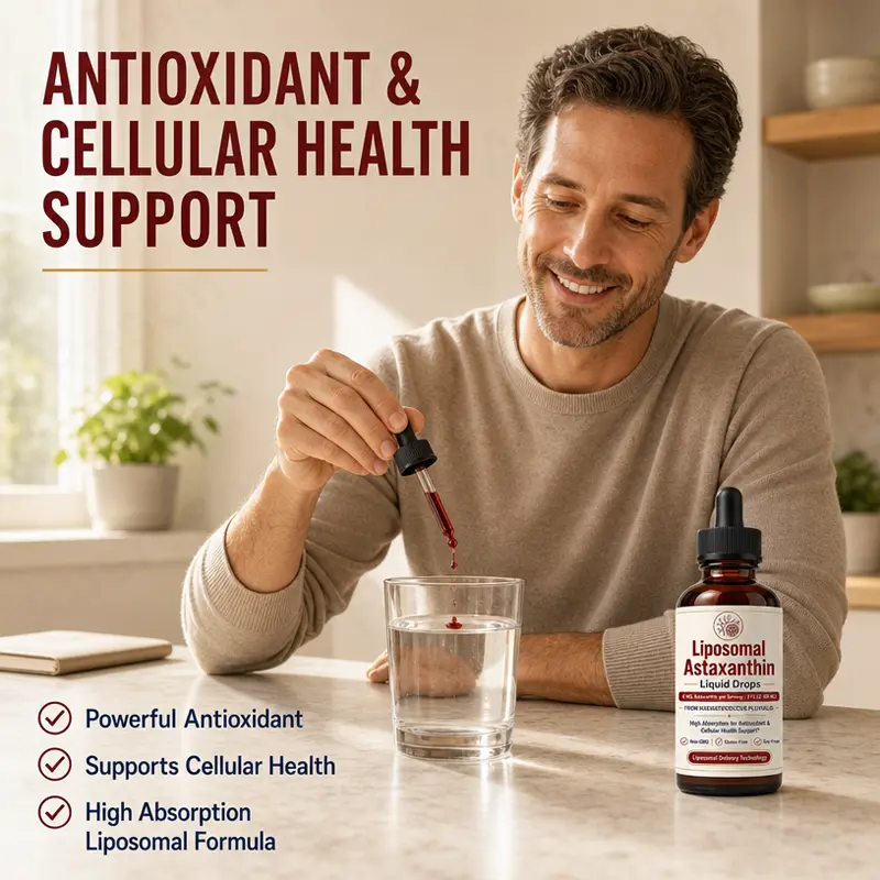 Liposomal Astaxanthin Liquid Drops for skin and eye health