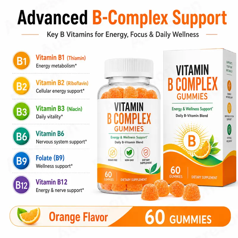 Vegan vitamin B Complex Gummies Manufacturer