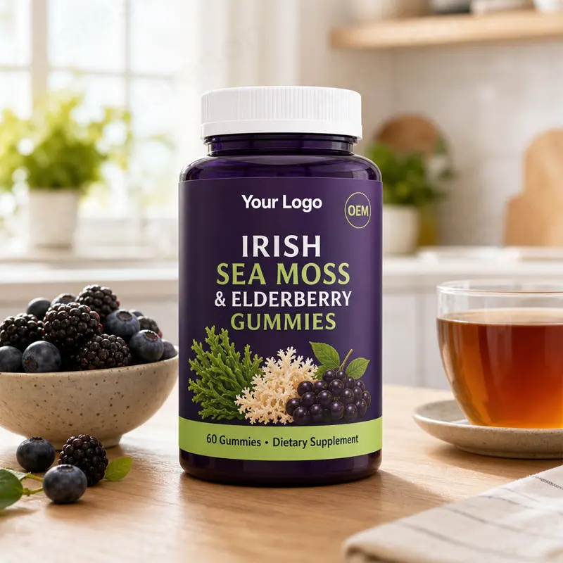 Sea Moss Elderberry Gummies immune support OEM Manufacturer