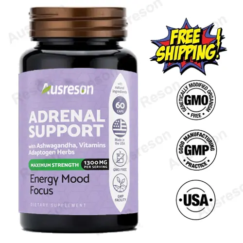 Adrenal Support capsules with Ashwagandha, Rhodiola Rosea