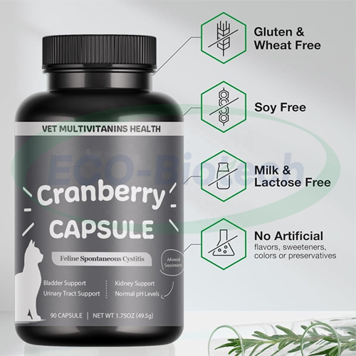Pet Cranberry Health Stress Relief Capsules oem Manufacturer