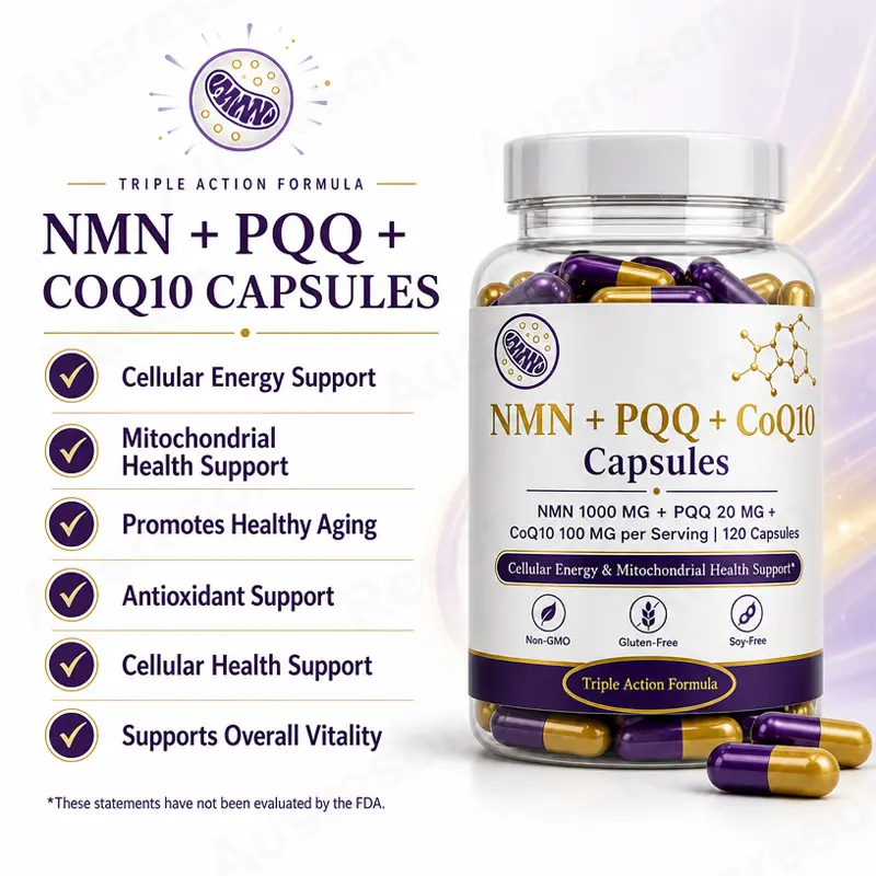 NMN+PQQ+Coenzyme Q10 capsules healthy supplement supply