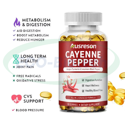 Cayenne Pepper Softgel supplement capsules Manufacturer
