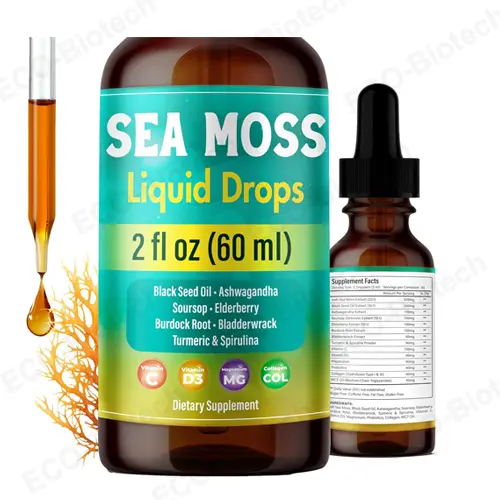 Organic sea moss liquid drops 2000mg manufacturer