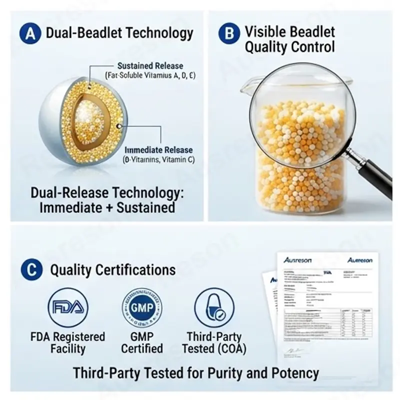 Multivitamin microbead capsules Private Label Manufacturer