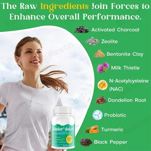 Detox Binder capsules: Liver Gut Digestive Cleanse