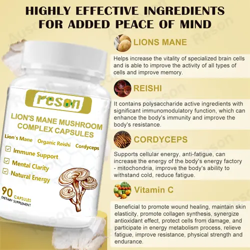 Lion's Mane mushroom Complex capsules OEM manufacturers