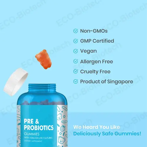 Pre & Probiotics Gummies manufacturer | Gut Health Support