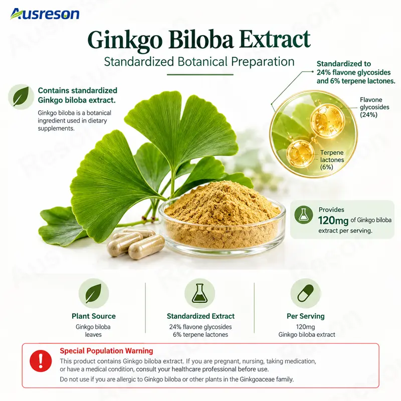 Ginkgo Biloba Tablets Memory and focus supplement Manufacturer