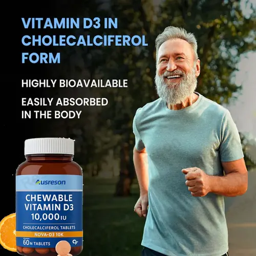 High potency Vitamin D3 tablets for bone and immune health
