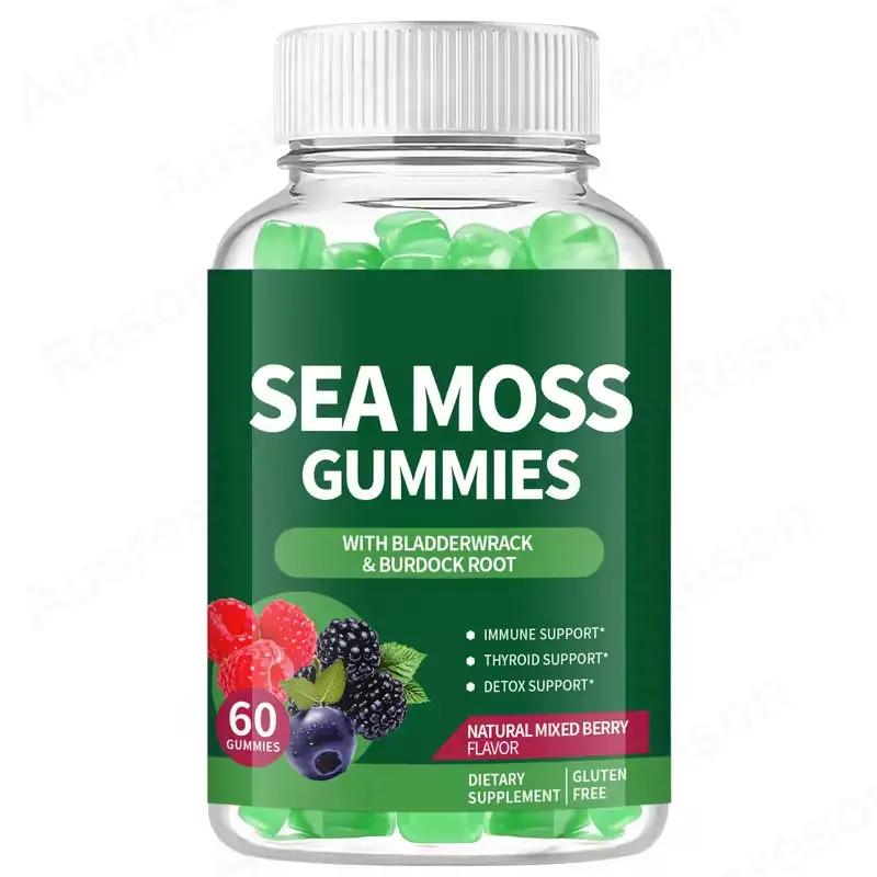 Vegan Sea Moss Bladderwrack Gummies Gut Health Support Manufacturer