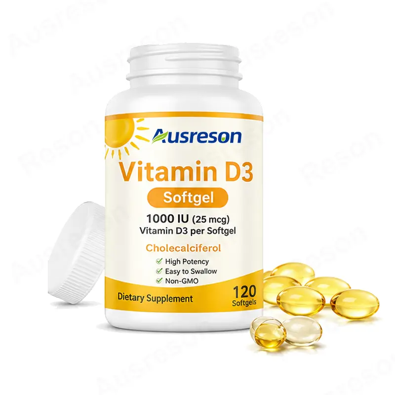 High bioavailability Vitamin D3 softgel for bone health bulk supplier