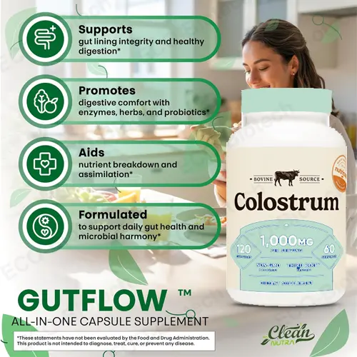 Colostrum Capsules for Gut Health & Immune Support High IgG (25%)