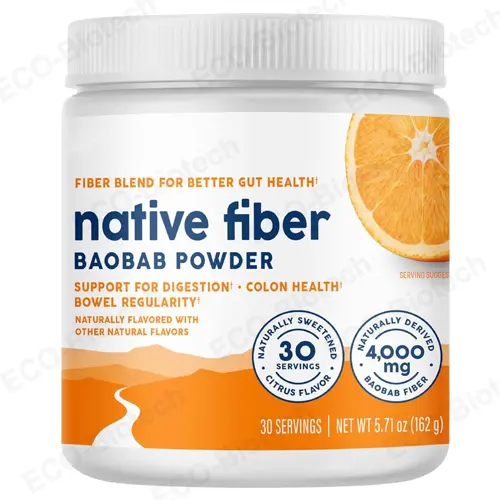 Organic Baobab Prebiotic Fiber Powder: Digestive Health Supplement