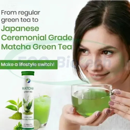 Matcha Green Tea Effervescent Tablets 100mg EGCG for Energy