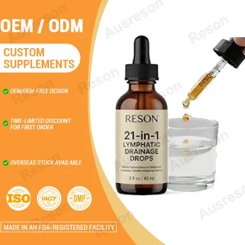 Vegan 21-in-1 Lymphatic Drainage Drops | OEM