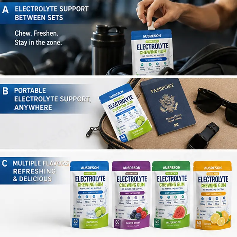 Sugar-free Electrolyte Chewing Gum OEM Manufacturer