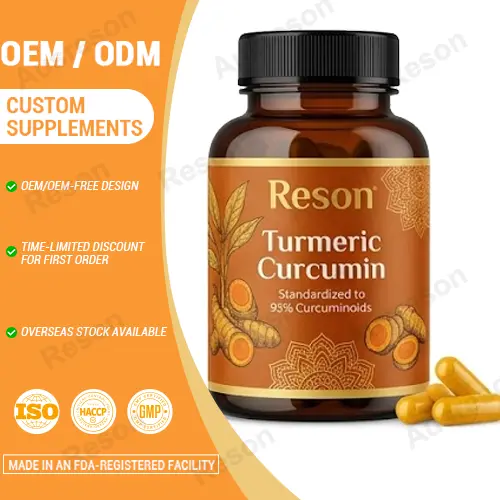 Premium Turmeric Capsules - Natural Curcumin Dietary Supplement