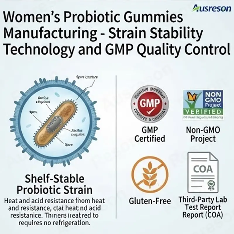Women's Probiotics Gummies Vaginal pH balance OEM Manufacturer
