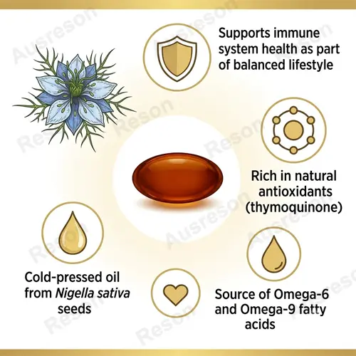 Black cumin seed oil softgels bulk supplier | Cold-Pressed