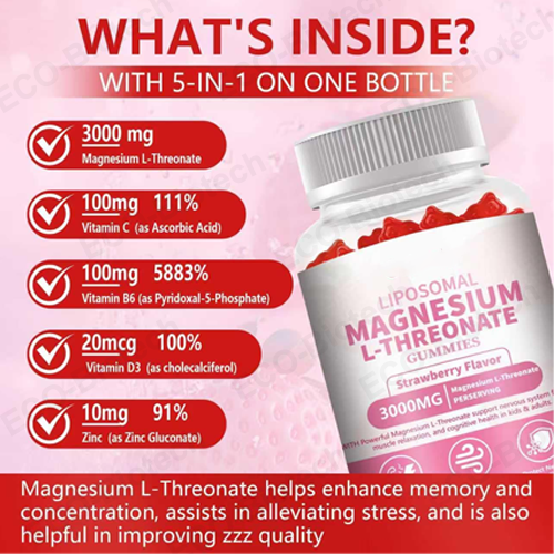Liposomal Magnesium l-Threonate gummies | GMP factory | Reson