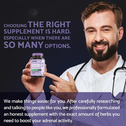 Adrenal Support capsules with Ashwagandha, Rhodiola Rosea