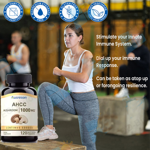 Ahcc Capsules 750 mg for immune support oem Manufacturer