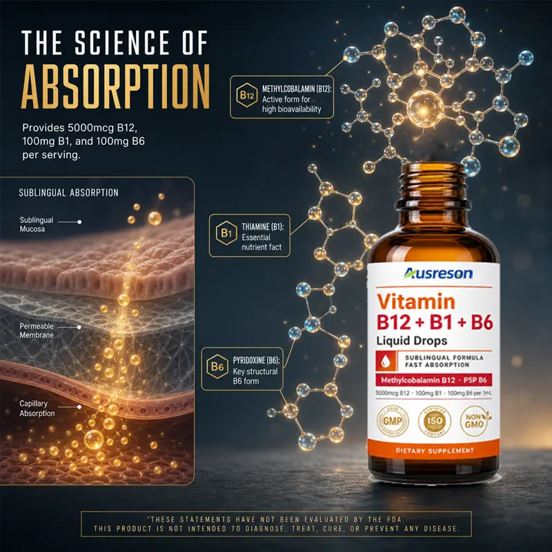 vitamin b12 b1 b6 drops for energy OEM Manufacturer