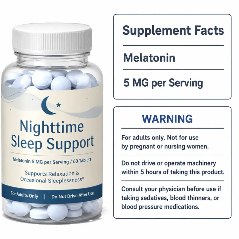 Melatonin Tablets sleep support supplement bulk supplier