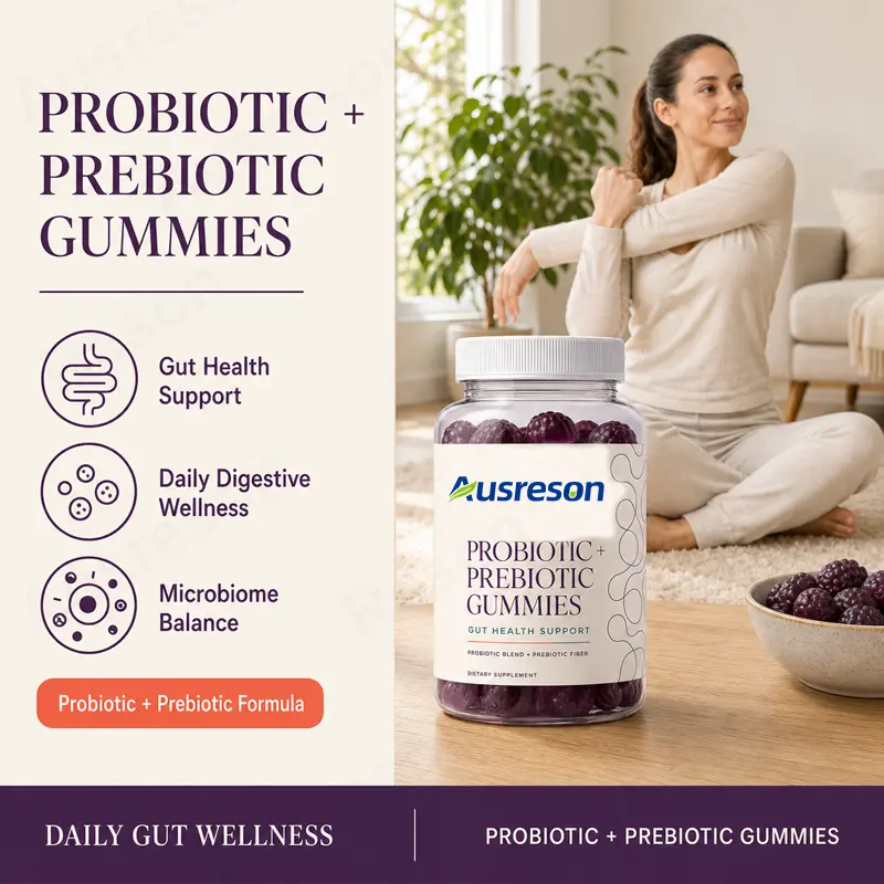 Probiotics Prebiotics gummies Gut Health Supplement Manufacturer