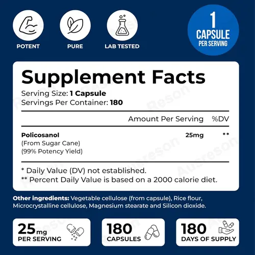 wholesale Policosanol capsules for Heart | Reson
