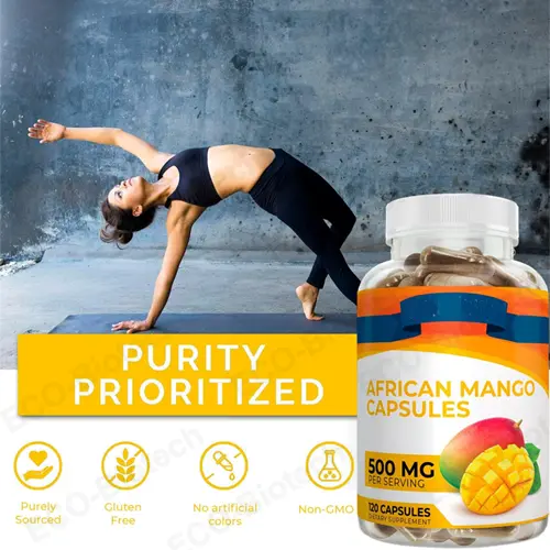 African Mango Seed Extract capsules Natural weight and metabolic support