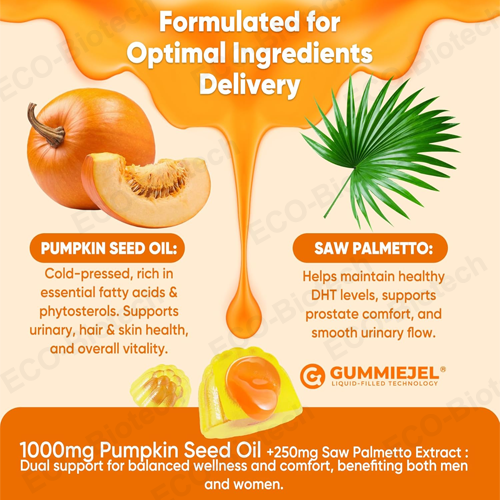 Liposomal pumpkin seed oil gummies | Hormone & Skin Support | Reson