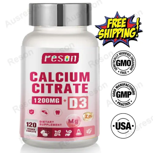Vegan calcium citrate tablets 500mg with vitamin D3