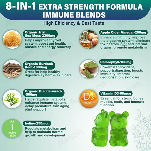 sea moss gummies: thyroid, skin, and immunity