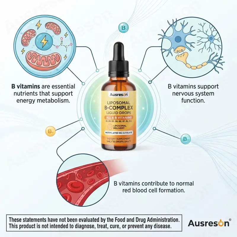 High bioavailability Liposomal B-Complex liquid drops Manufacturer
